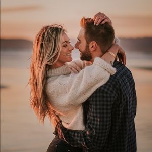 Cream Anthropologie Sweater - multi colored thread